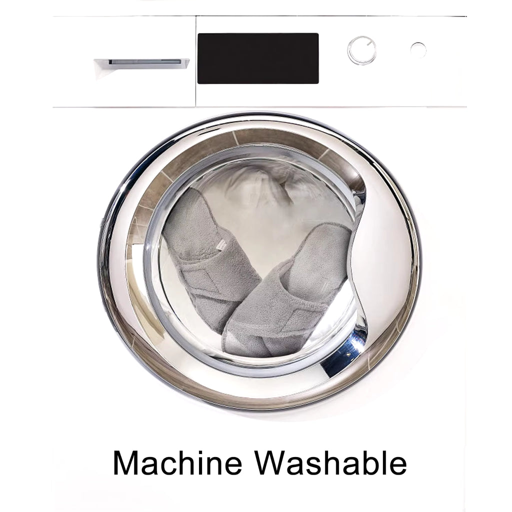 Fuzzy House Slippers for Women New Terry Cloth Arch Support Cotton Slippers Four Seasons Open Toe Indoor Flat Slippers