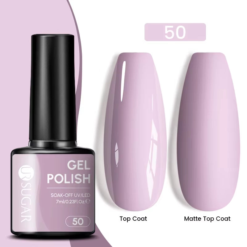 7Ml Champagne Gold Sequins Gel Nail Polish Bright Sparkling Glitter French Semi Permanent Nail Painting UV Gel