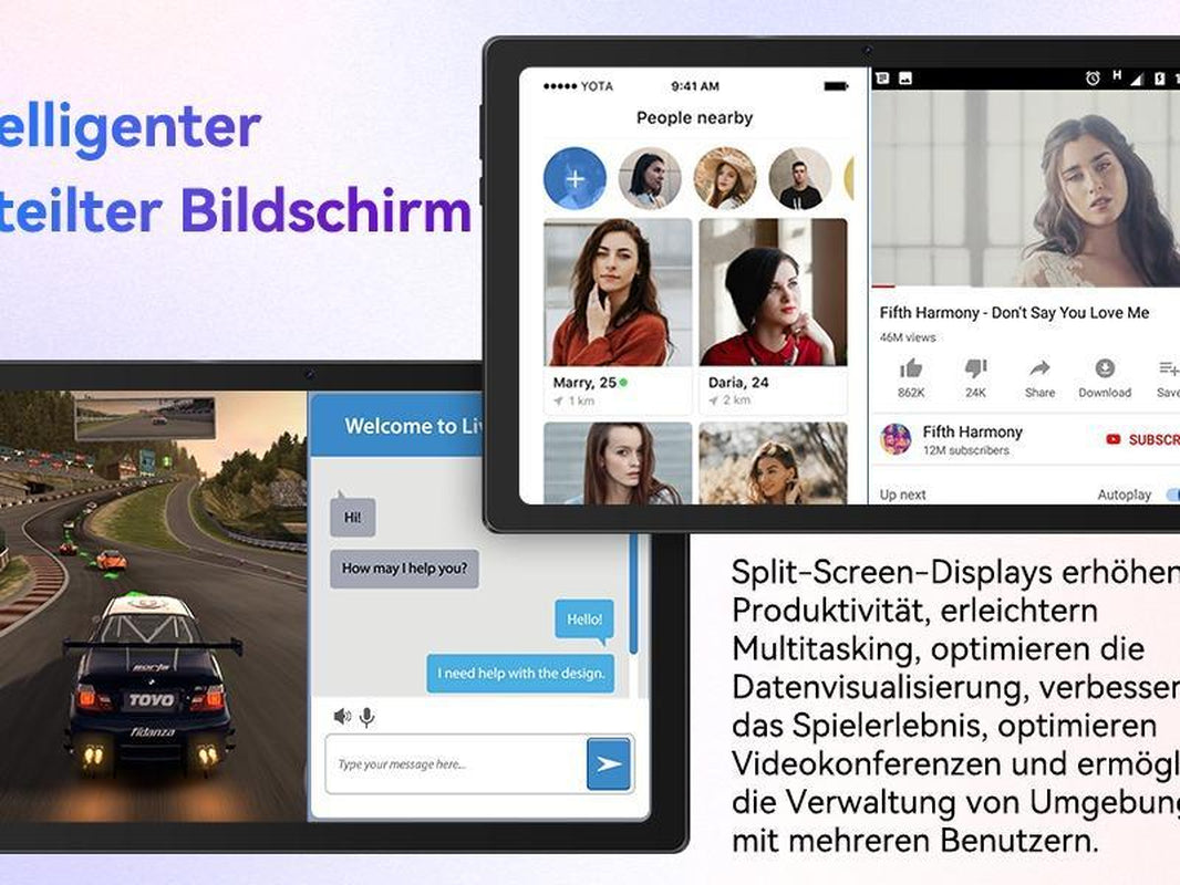 Aeezo Android 13/14 10.1 64GB Android Tablet, Portable All-Metal Design,Upgraded Chipset, Multi Window Display, Powerful Space, Durable Design