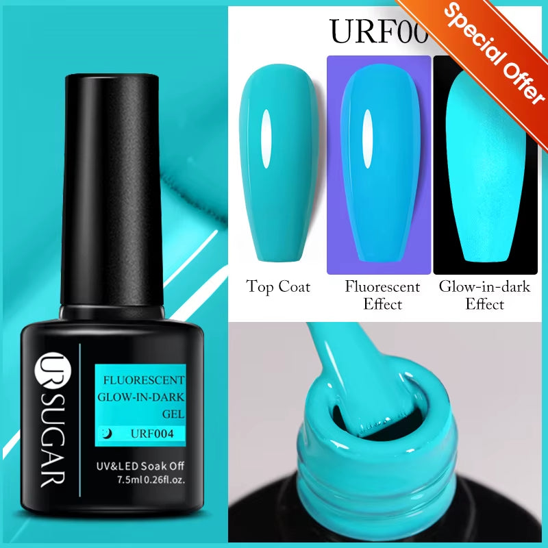 7Ml Champagne Gold Sequins Gel Nail Polish Bright Sparkling Glitter French Semi Permanent Nail Painting UV Gel