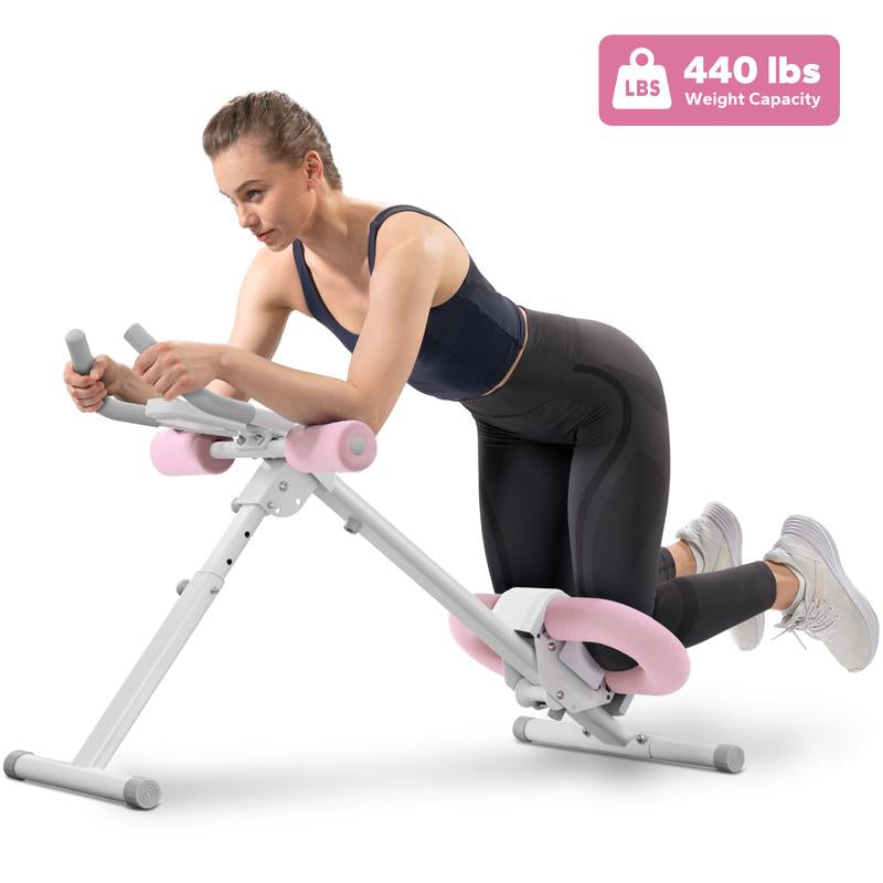 MERACH Adjustable Ab Trainer Machine with LCD Monitor, Foldable Ab Exercise Machine for Abs, Arm, Leg, Buttocks Shaper, Core & Ab Trainer at Home Gym for Women, Workout Equipment, Outdoorfun Tiktokshopblackfriday
