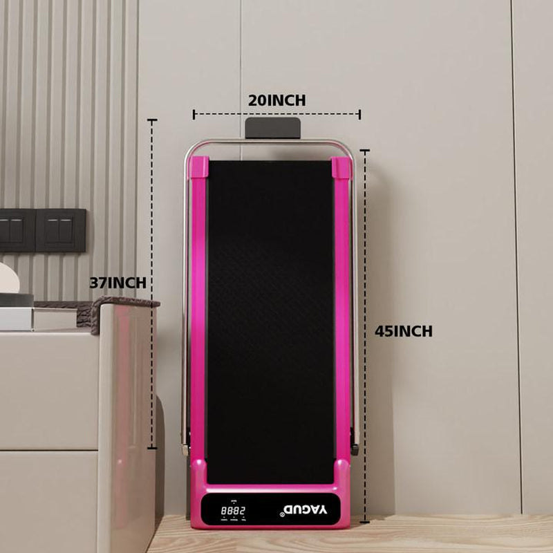 YAGUD Portable under Desk Treadmill with Wheels, Remote Control & LED Display – Treadmill for Home/Office Fitness and Small Spaces