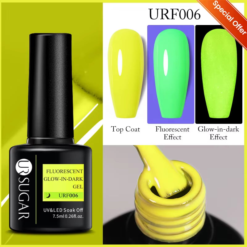 7Ml Champagne Gold Sequins Gel Nail Polish Bright Sparkling Glitter French Semi Permanent Nail Painting UV Gel