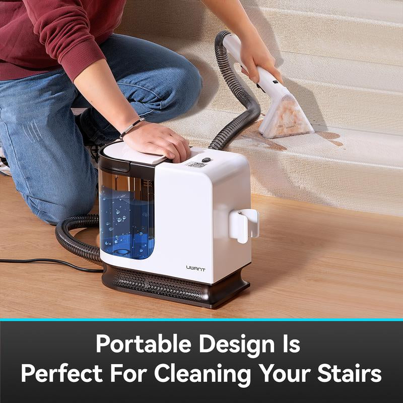 Uwant Portable Carpet Cleaner, 12Kpa Powerful Suction Spot Cleaner Machine, Upholstery Cleaner Machine, Home, Sofa, Car Cleaner